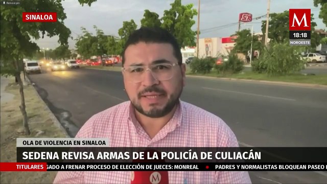 Elementos de la Sedena realizan revisión al armamento de la policía municipal de Culiacán