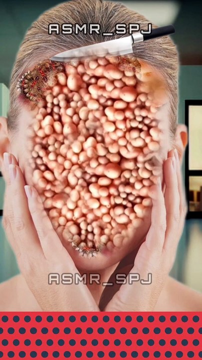Infection Face Cleaning ASMR | 2D Art Experience" #asmr #animation
