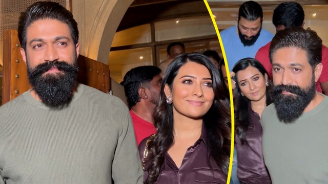 Rocking Star Yash Spotted In Mumbai With Wife Radhika Pandit, Heading For A Dinner Date