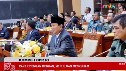 Berlangsung Tegang, Menhan Prabowo Sebut DPR Bocor Terus