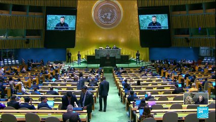 Zelensky warns of Russia threat at UN ahead of meeting with Biden