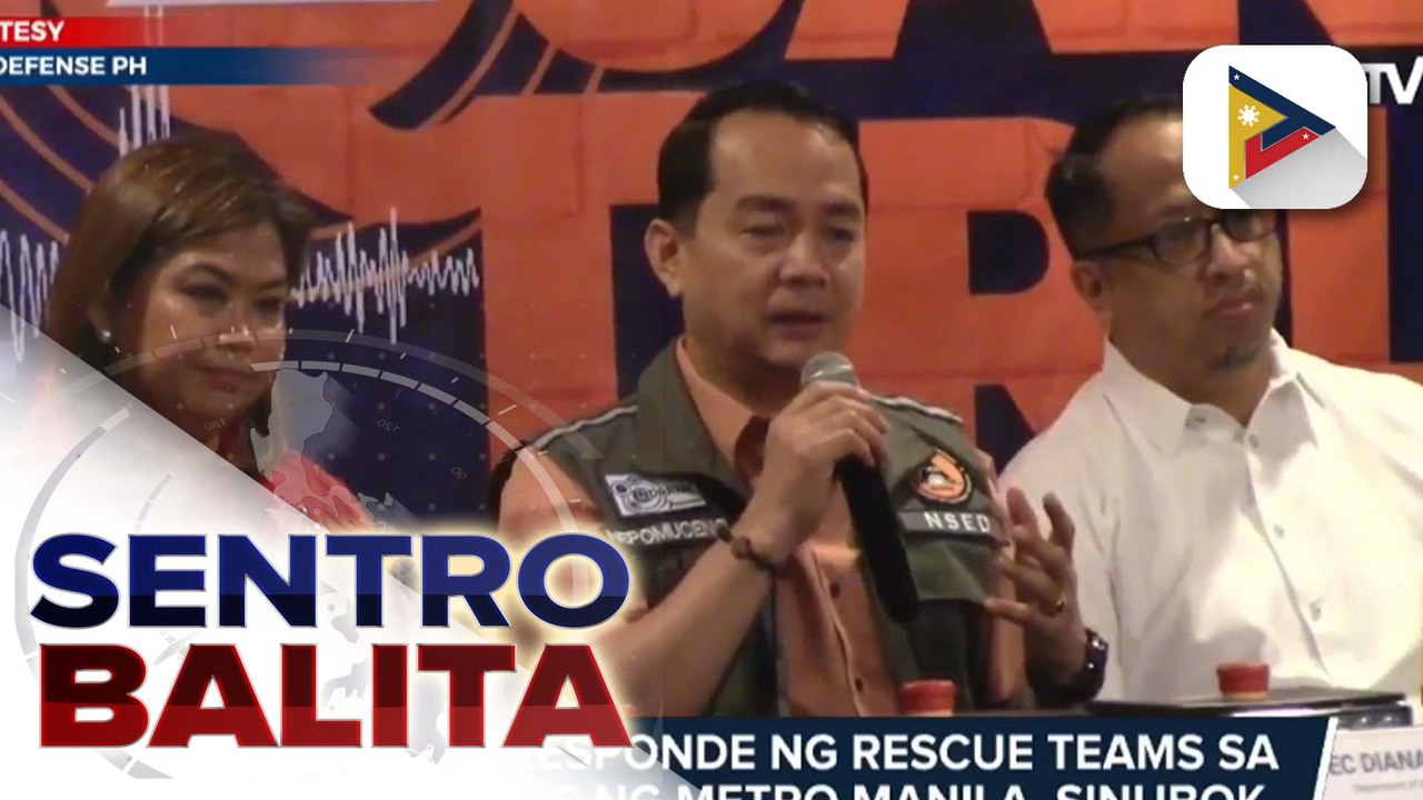 3rd Quarter Nationwide Simultaneous Earthquake Drill, isinagawa ngayong araw; Bilis ng pagtugon ng rescue teams sa loob at labas ng Metro Manila, sinubok