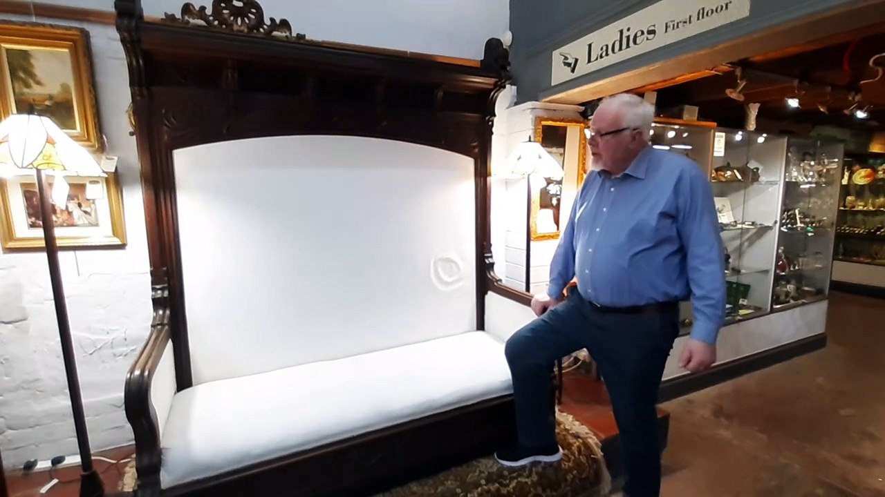 Giant sofa at Old Mill Antiques centre