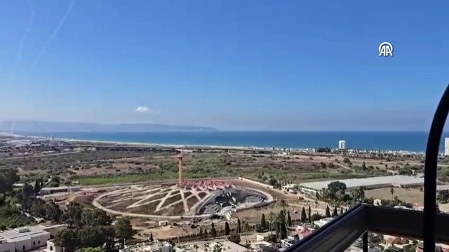 Lübnan'dan atılan roketler, İsrail'in kuzeydeki sahil kenti Akka'da denize düştü