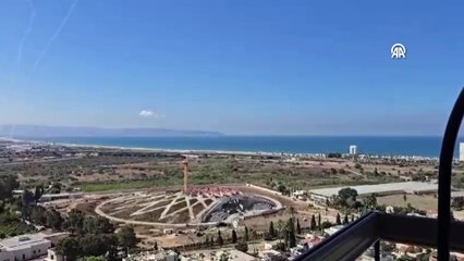 Lübnan'dan atılan roketler, İsrail'in kuzeydeki sahil kenti Akka'da denize düştü