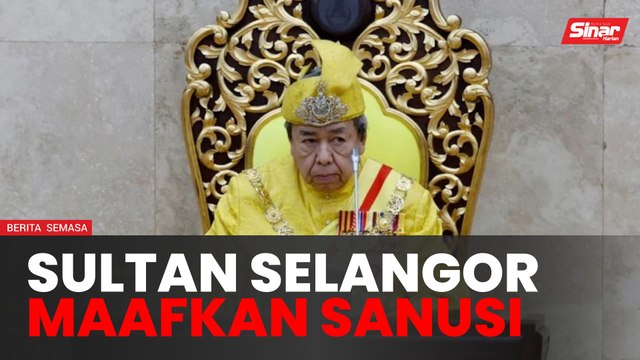 Sultan Selangor berkenan terima permohonan maaf Sanusi