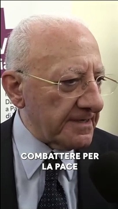 DE LUCA: "L’OCCIDENTE E L’ITALIA NON DICONO UNA PAROLA"