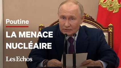 Vladimir Poutine brandit la menace nucléaire en cas d'attaque aérienne « massive »