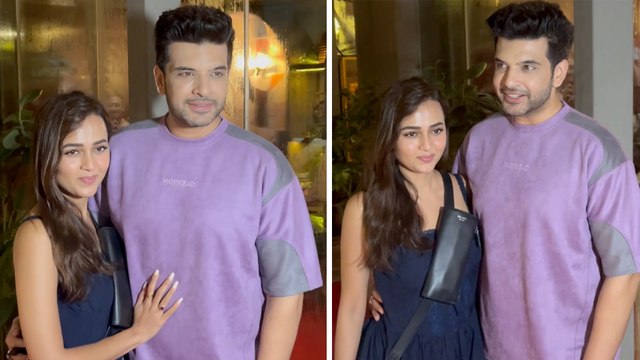 CUTE COUPLE: Karan Kundra & Tejasswi Prakash Get Snapped At Bandra Post Dinner Date