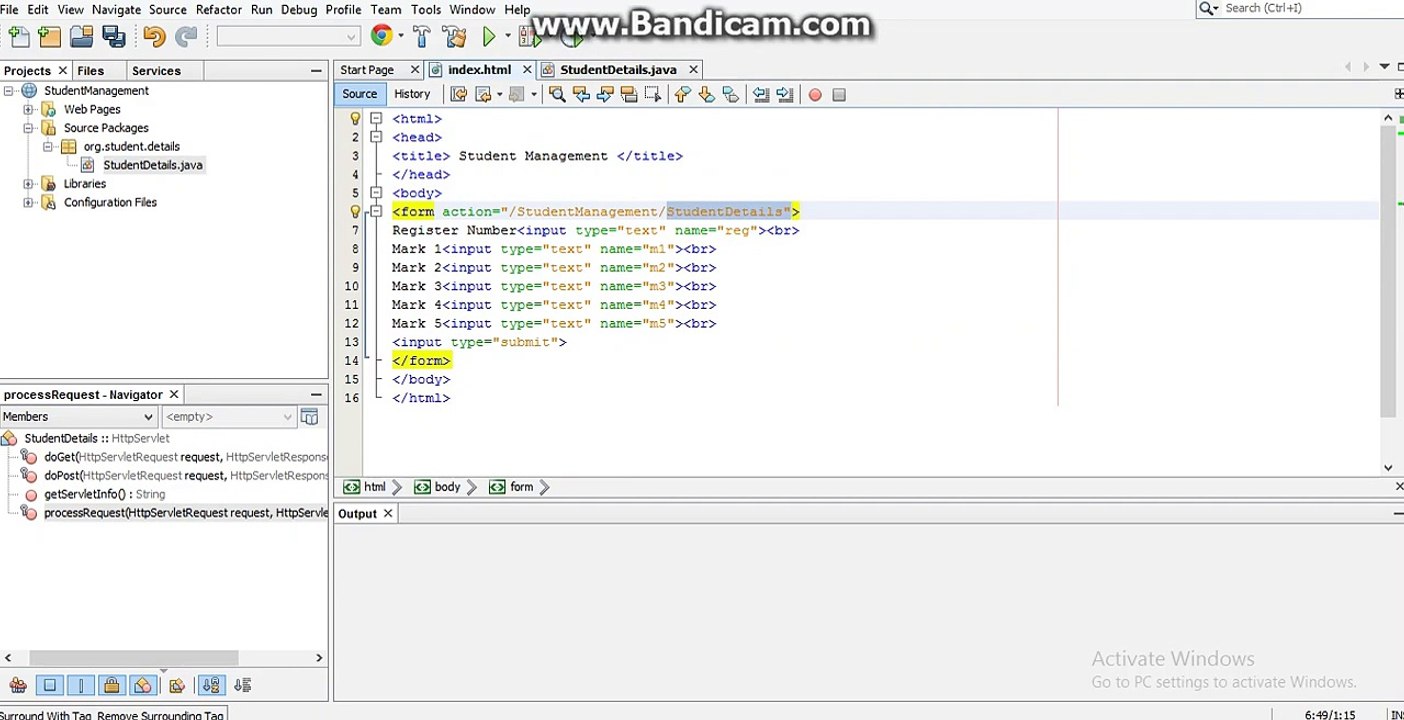 Student Management System in Eclipse (Servlet T...