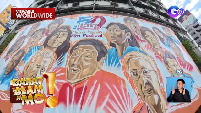 Mukha ng ilang Filipino movie icons, makikita sa malaking mural sa EDSA | Dapat Alam Mo!