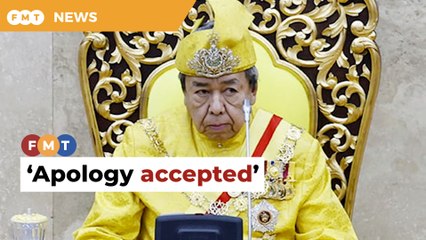 Apology accepted, now mind your words, Selangor sultan tells Sanusi