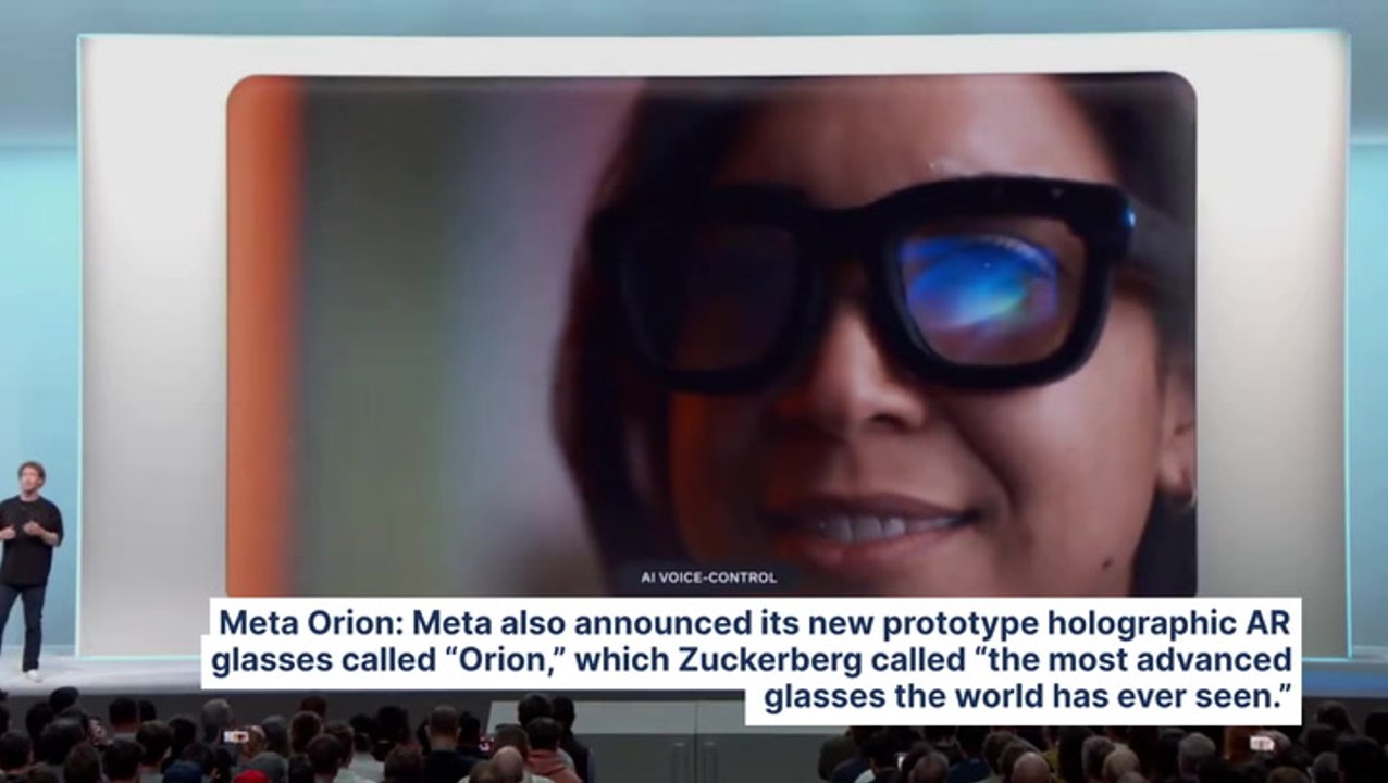 Meta Unveils New AI Features, Quest 3S, Llama 3.2, Holographic Orion