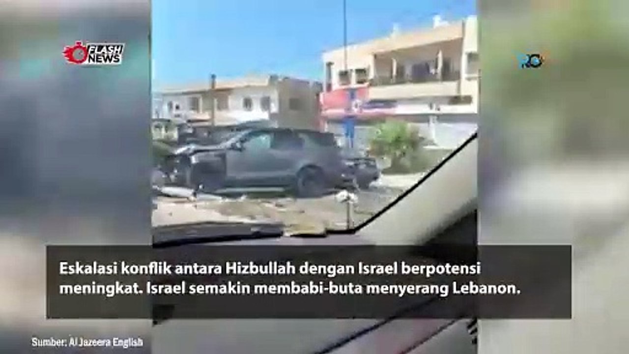 Israel Semakin Gencar Serang Lebanon, Hampir 600 Orang Tewas