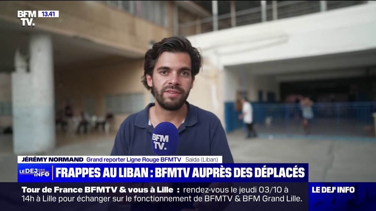 Frappes israéliennes au Liban: BFMTV auprès des déplacés à Saïda