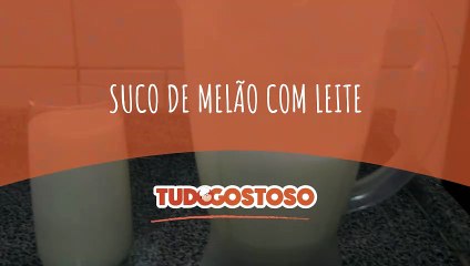 Suco de melão com leite