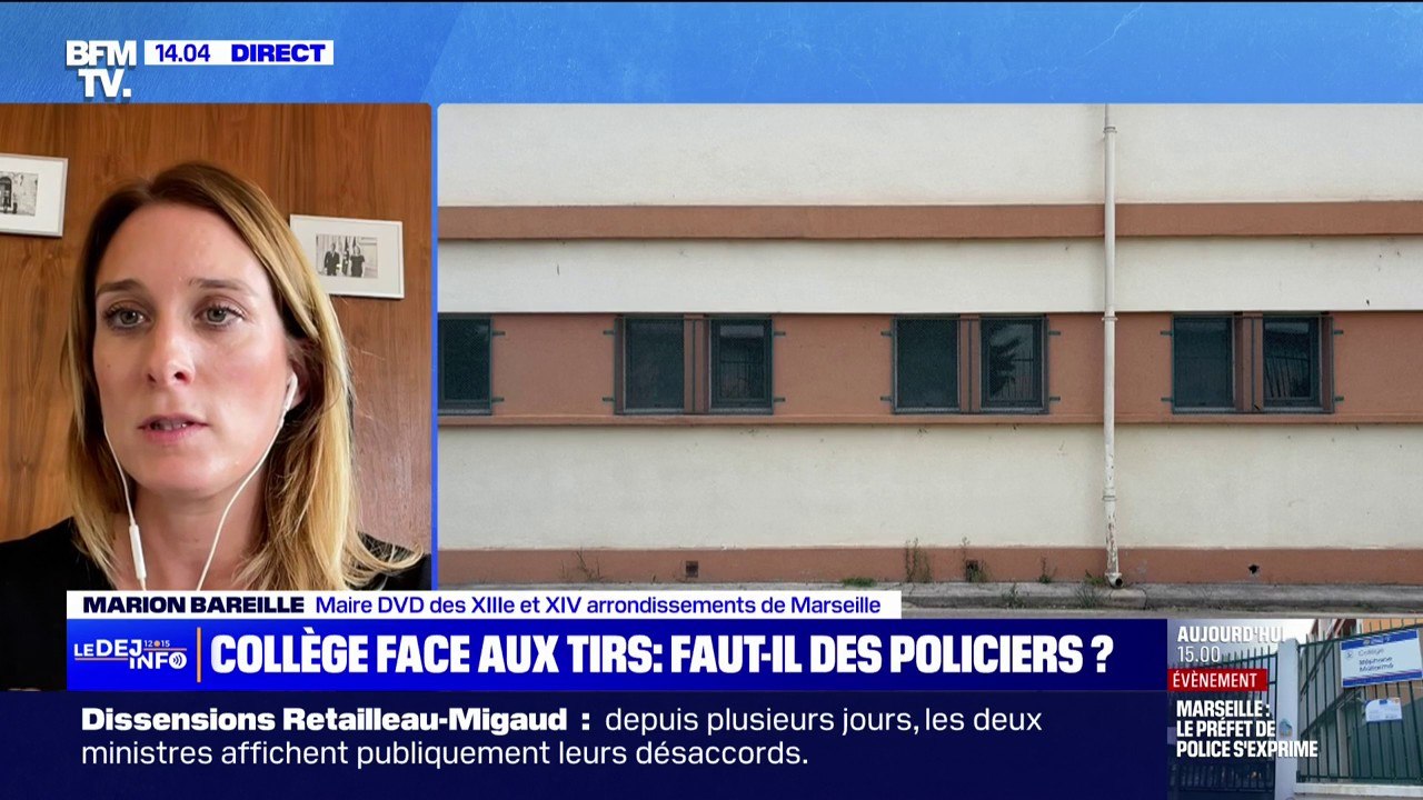 Impacts de plomb sur un collège à Marseille: "On va tripler les effectifs sur le territoire", affirme Marion Bareille, maire DVD des XIIIe et XIVe arrondissements de Marseille