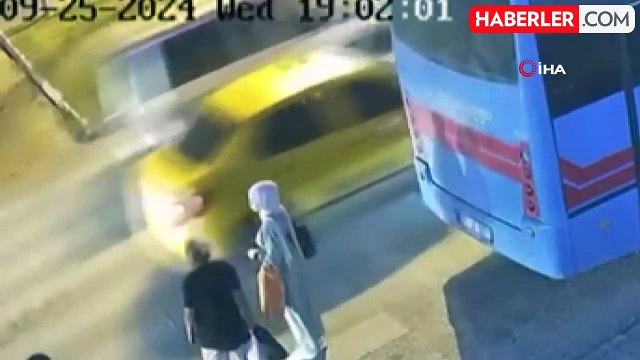 Durması için işaret yapmasına rağmen ezdi geçti! Göz göre göre ölüme gitti