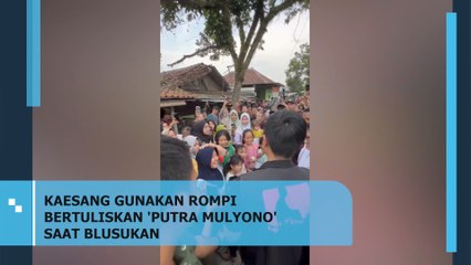 Kaesang Gunakan Rompi Bertuliskan 'putra Mulyono' Saat Blusukan