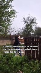 Criminosos envolvidos no furto de caminhões são alvo da Polícia em 3 cidades da região