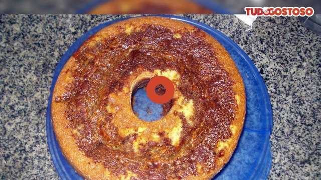 Bolo de fubá com canela no liquidificador