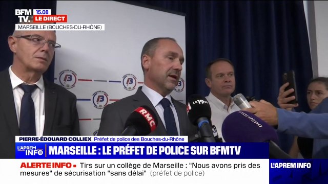 Collège marseillais criblé de balles de plomb: Il y a des policiers tous les jours devant l'entrée , assure Pierre-Édouard Colliex (préfet de police)