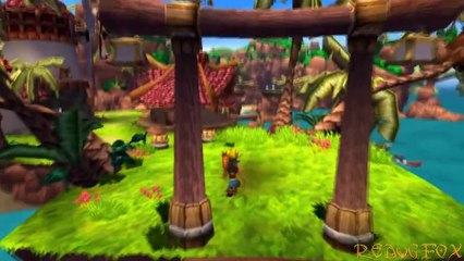 FLYING in JAK 1 - Zoomer in Sandover Village and Precursor Basin ON FOOT