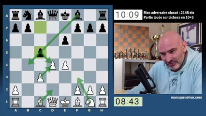 Partie d'échecs pédagogique : Gérer l'agression dans l'ouverture