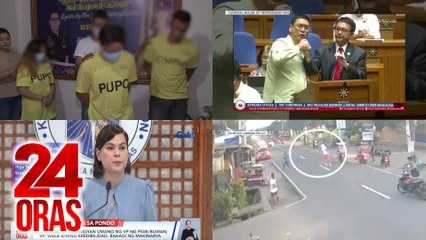 24 Oras: (Part 1) Pamamaril dahil sa sinitang videoke session at away-basketaball; Agawan ng mic sa hearing; Inusisang confi funds ng OVP, atbp.
