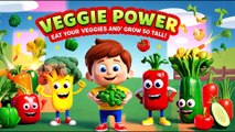 Vegie's power || kids songs || kids rhymes || kids poems || vegetables || tasty vegetables