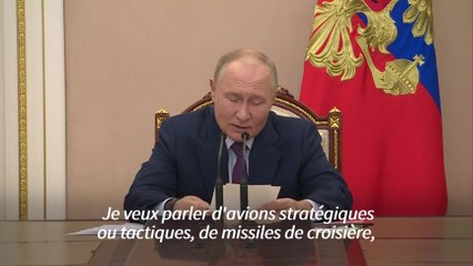 Guerre en Ukraine : Vladimir Poutine envisage le recours à l'arme nucléaire en cas d'attaque aérienne "massive"