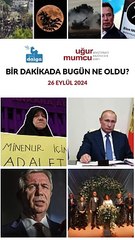 Bir dakikada bugün ne oldu?