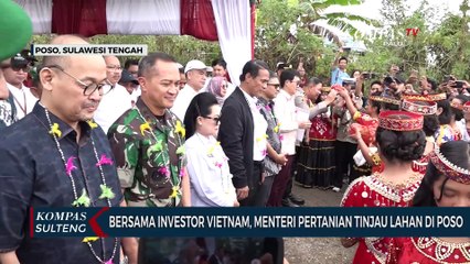 Bersama Investor Vietnam, Menteri Pertanian Tinjau Lahan di Poso