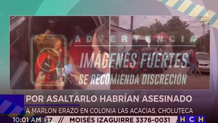 ¡Indignante! Motoasaltantes le arrebatan la vida a hombre en Choluteca