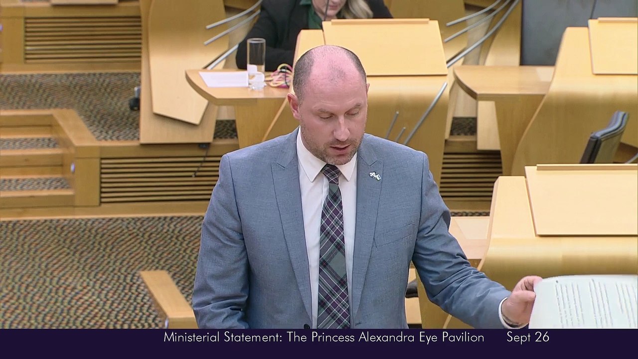 Statement in Scottish Parliament on Eye Pavilion - 26-09-24