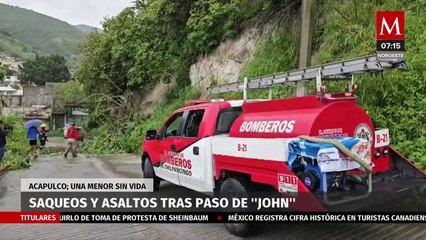 Se registran saqueos y asaltos en plena contingencia por 'John' en Acapulco
