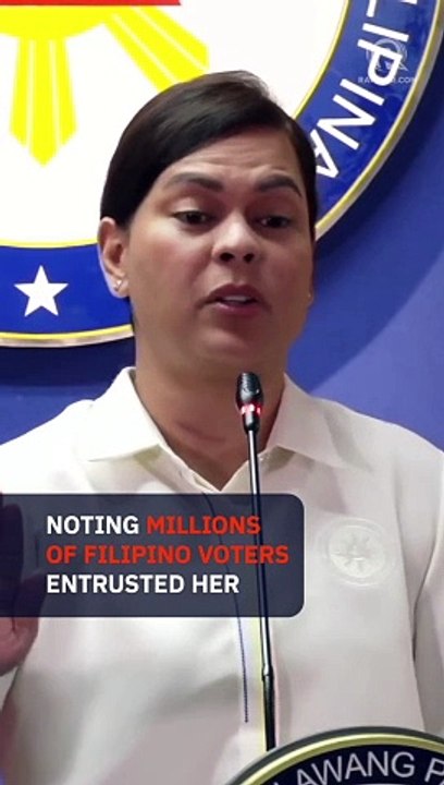 Sara Duterte rejects resignation calls: ‘32 mil...