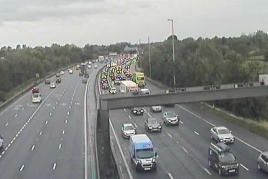 70-minute delays build on M6 near Preston after crash closes three lanes
