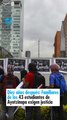 Diez años después Familiares de los 43 estudiantes de Ayotzinapa exigen justicia