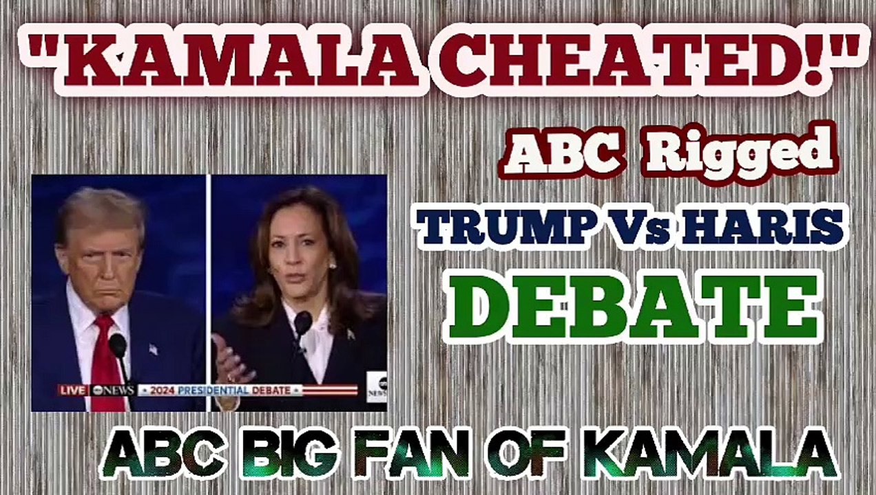 ABC Biasley Cheated |  alleging Harris vs Trump debate was rigged