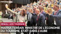 Marina Ferrari, nouvelle ministre de l’Économie du tourisme, était à Troyes ce jeudi