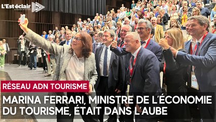 Marina Ferrari, nouvelle ministre de l’Économie du tourisme, était à Troyes ce jeudi