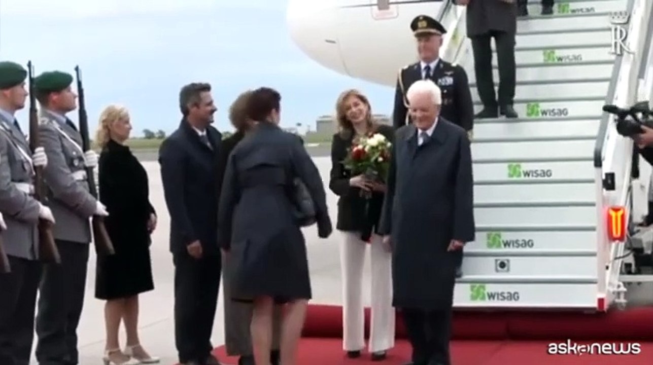 Mattarella arrivato a Berlino per una visita di Stato
