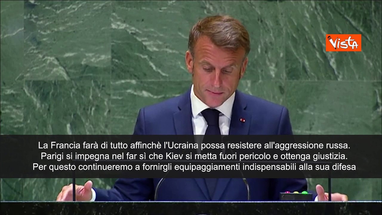 Macron: "La Francia far? di tutto affinch? Kiev possa resistere all'aggressione russa" - SOTTOTITOLI