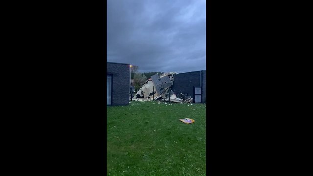 D'impressionnants dégâts après le passage d'une mini-tornade dans la région de Tirlemont