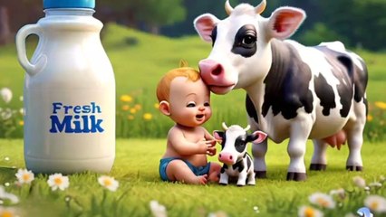 cow and baby fresh milk kids song