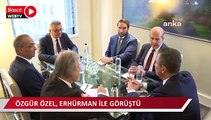 CHP lideri Özel, New- York'ta KKTC Cumhuriyetçi Türk Partisi Genel Başkanı Erhürman ile görüştü