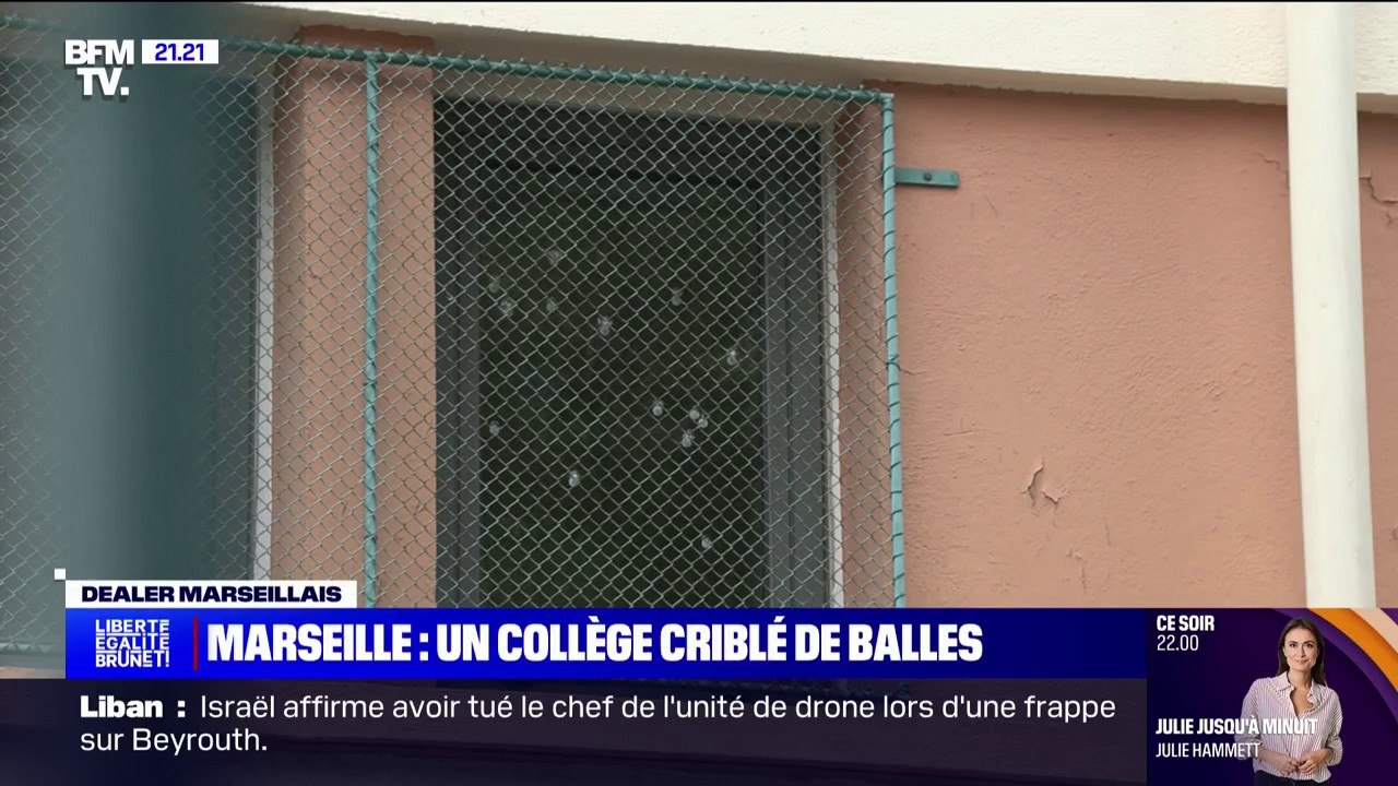 Collège criblé de plombs à Marseille: "On n'a rien à voir avec ça", témoigne un dealer du quartier