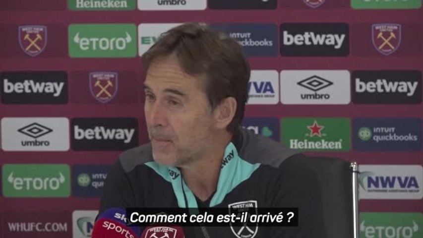 Julen Lopetegui plaisante sur sa blessure au mollet : 