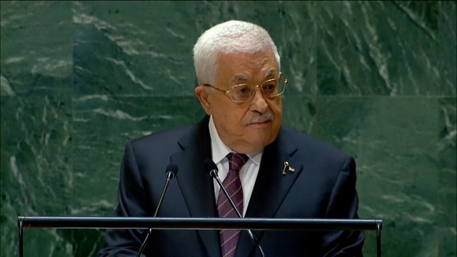 El presidente palestino, Mahmud Abbás, ante la ONU: No nos iremos, Palestina es nuestra patria
